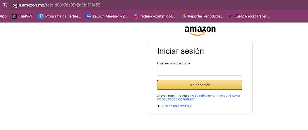 Ataques de phishing - Amazon 2