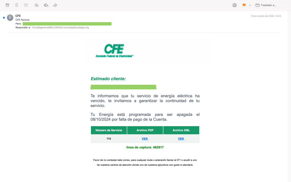 Ataques de phishing - CFE